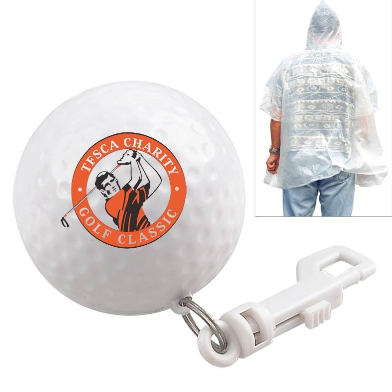 Golf Ball Disposable Poncho Kit
