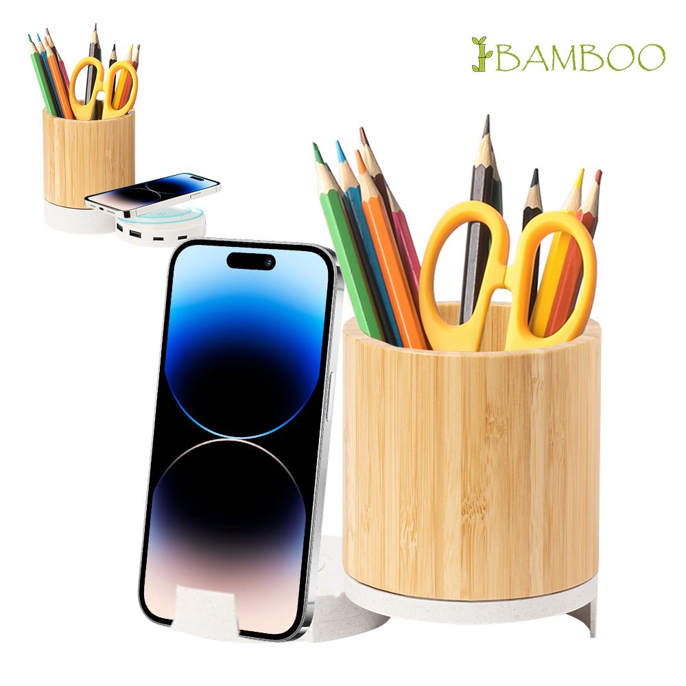 4 in 1 Bamboo Pencil Holder