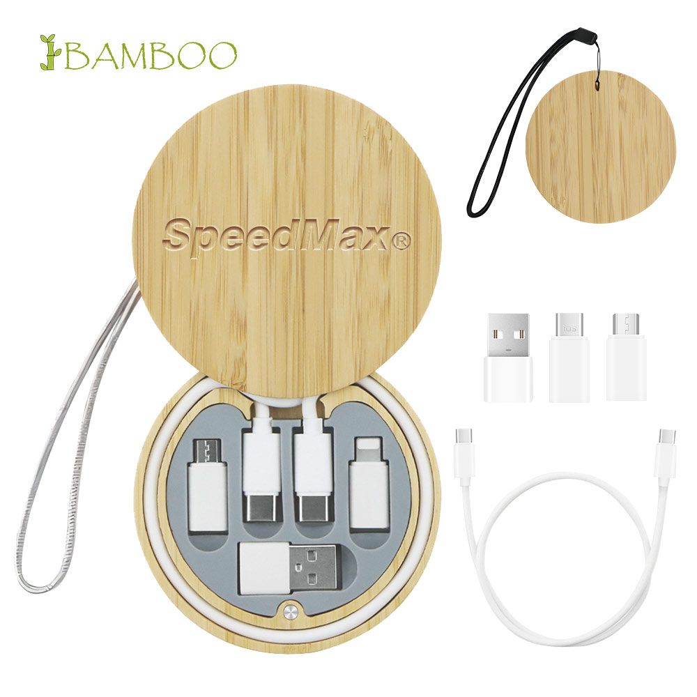 Bamboo Charging Cable Set