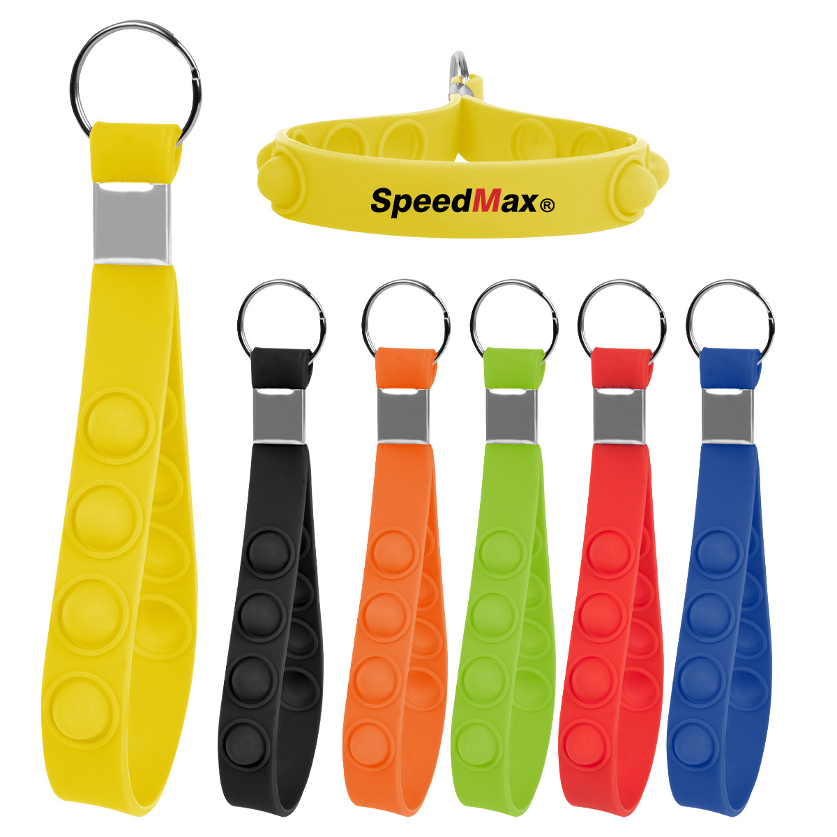 Silicone Stress Reliever Keychain
