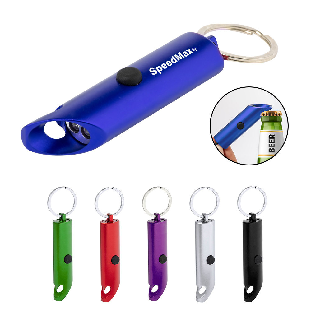 3LED Aluminum Keychain With Bottle Opener