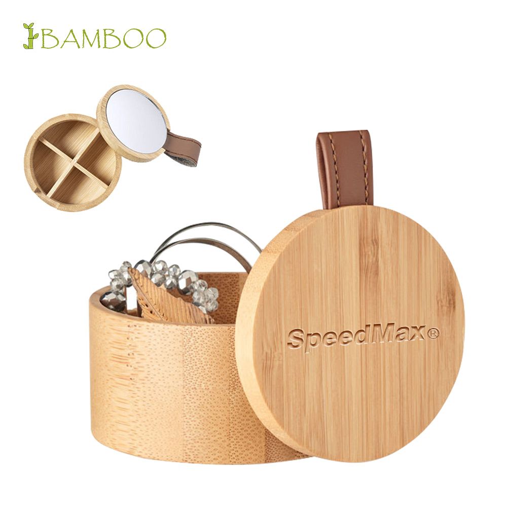 Bamboo Jewellery Box W/Mirror