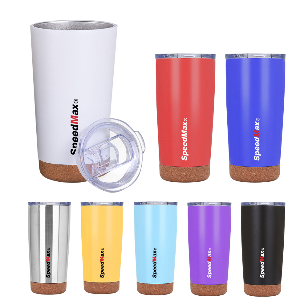 20 oz.Stainless Steel Insulated Travel Tumbler W/Cork Base